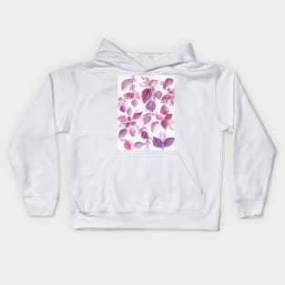 Watercolor Leaves Kids Hoodie